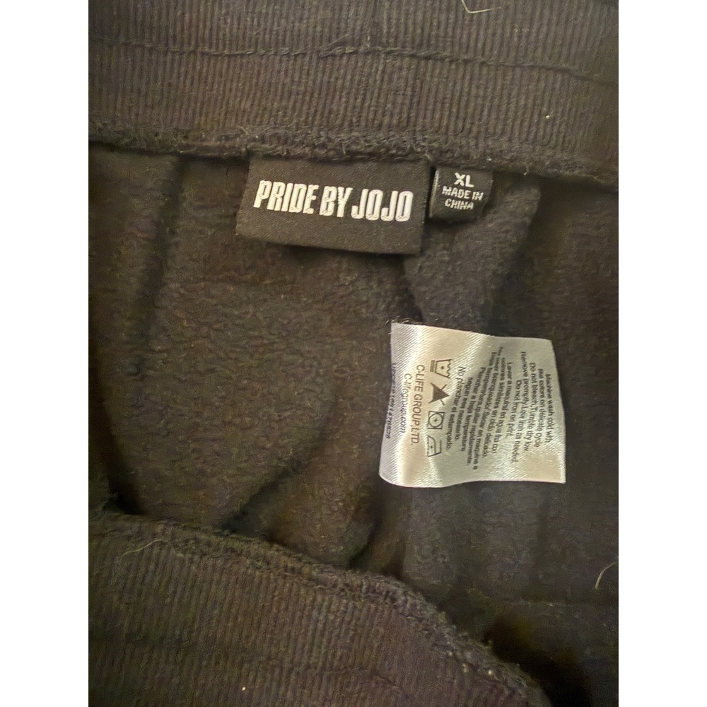 Pride by Jojo Siwa Womens XL Black Love is Love Rainbow Graphic Joggers Pants - Picture 3 of 3